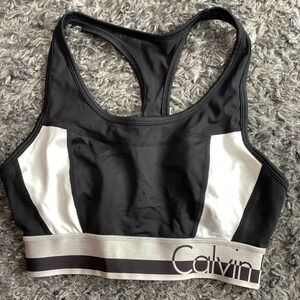 Calvin Klein Performance Sports Bra Size Med Racer Back